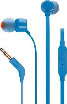 Hands Free JBL Tune 160 In-ear 3.5mm 9mm Dynamic Driver Pure Bass Sound με Μικρόφωνο JBLT160BLU 1.2m Μπλε