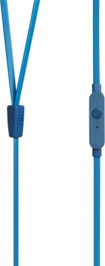 Hands Free JBL Tune 160 In-ear 3.5mm 9mm Dynamic Driver Pure Bass Sound με Μικρόφωνο JBLT160BLU 1.2m Μπλε