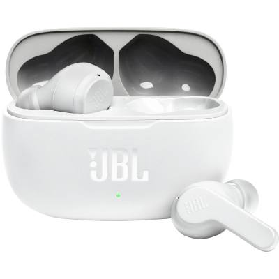 Bluetooth Hands Free JBL Wave 200TWS In-ear με 20 ώρες Αυτονομία IPX2, Deep Bass Sound Λευκό