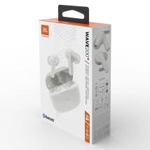 Bluetooth Hands Free JBL Wave 200TWS In-ear με 20 ώρες Αυτονομία IPX2, Deep Bass Sound Λευκό