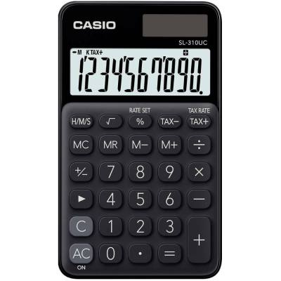 Αριθμομηχανή Dual 10 Ψηφίων LCD Display Casio SL-310UC-BK Μαύρη