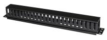 POWERTECH cable management NETW-0048 για rack 19"/1U, πλαστικό, μαύρο