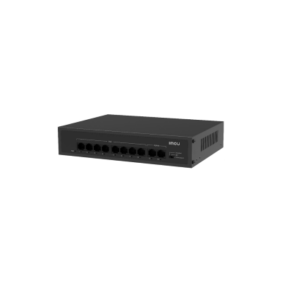 IMOU SWITCH SF110P-65, 10 PORTS 10/100/1000MBPS GIGABIT WITH 8 POE PORTS, POE BUDGET 65W 802.3AF/AT, 2YW.