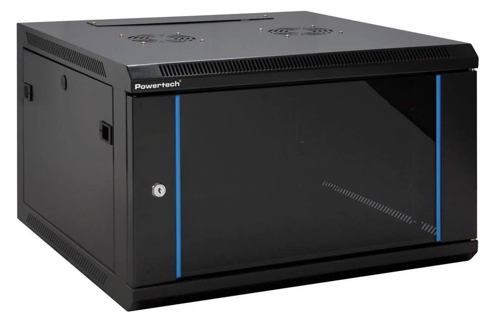 POWERTECH επιτοίχια καμπίνα rack 19" NETW-0037, 600 x 450 x 370mm, 6U
