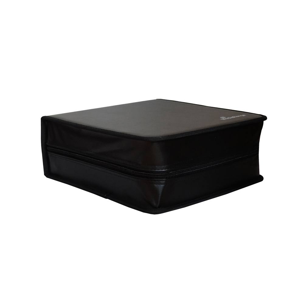 MediaRange Media storage wallet for 200 discs Synthetic Leather Black