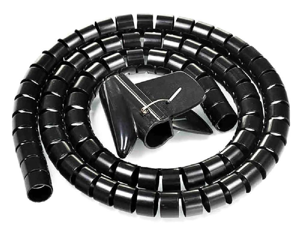 POWERTECH δεματικό καλωδίων TIES-083, πλαστικό, Φ20mm, 2m, μαύρο