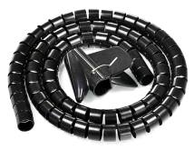 POWERTECH δεματικό καλωδίων TIES-083, πλαστικό, Φ20mm, 2m, μαύρο