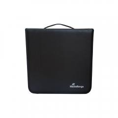 MediaRange Media storage wallet for 400 discs Synthetic Leather Black