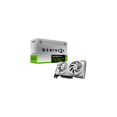 MSI VGA PCI-E NVIDIA GF RTX 5060 Ti 16G VENTUS 2X OC WHITE PLUS, 16GB/128BIT, GDDR7, HDMI/3xDP, DUAL FAN, 2 SLOT FANSINK, 3YW.