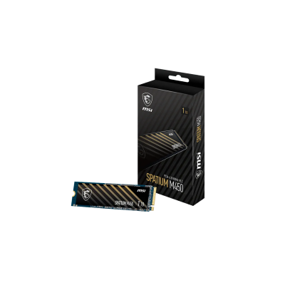 MSI SSD SPATIUM M450 M.2. NVME PCIE GEN 4.0 1TB V1, M.2 2280, NVMe PCI-E GEN4x4, READ 3600MB/s, WRITE 3000MB/s, 5YW.