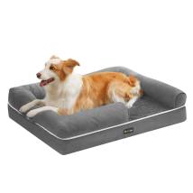 Feandrea Dog Bed με αφρό μνήμης 91 x 71 x 25 cm - Γκρι (PGW076G02) (FEAPGW076G02)