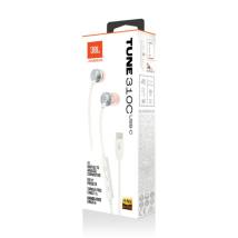 Hands Free JBL 310C In-ear USB-C JBLT310CWHT Λευκά