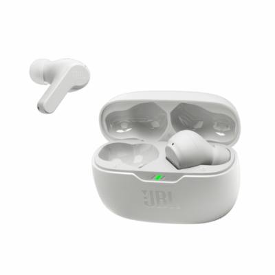 Wireless Hands Free JBL Wave Beam Buds με TalkThru έως 32 Ώρες Λειτουργίας IP54 και Θήκη Φόρτισης Λευκά