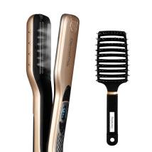 Ψηφιακή Πρέσα Μαλλιών με Ατμό & Πλάκες Τιτανίου 230˚C