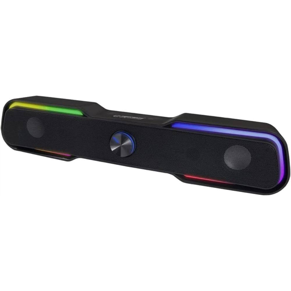 Esperanza Usb Speaker/soundbar Led Rainbow Apala (EGS101) (ESPEGS101)