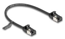 DELOCK καλώδιο δικτύου 80181, CAT 8.1 U/FTP, 40Gbps, εύκαμπτο, 0.25m, μαύρο