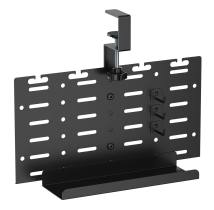 BRATECK cable management γραφείου CC11-20-1, μεταλλικό, 384x63x307mm, μαύρο