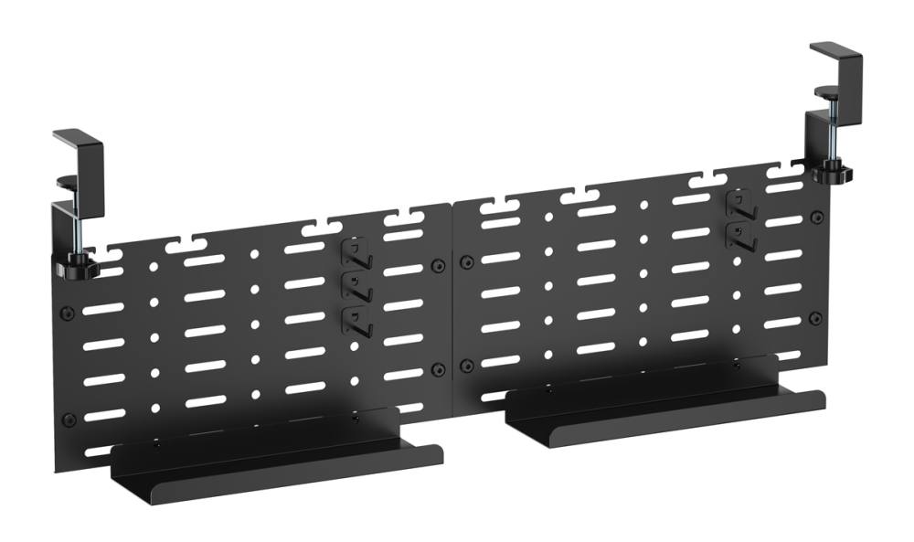 BRATECK cable management γραφείου CC11-20-2, μεταλλικό, 768x63x307mm, μαύρο