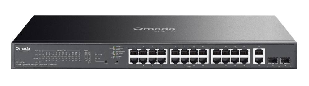 TP-LINK easy managed switch ES228GP, 28x Gigabit θύρες, PoE+, V1.0