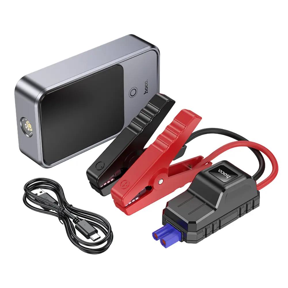 Power Bank Hoco QS7 Source 10000mAh PD18W QC με 2xUSB-A 1xUSB-C LED Ένδειξη Μπαταρίας και Προσάρτημα Εκκίνησης Αυτοκινήτου 800A 