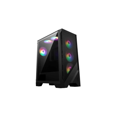 MSI PC CHASSIS MAG FORGE 120A AIRFLOW BLACK, MIDI TOWER ATX, RGB LIGHTING, W/O PSU, Front: 3x 120mm AUTO-RGB Fan, Top: 2x 120 mm