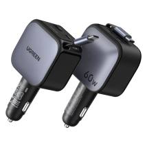 Ugreen EC602 Φορτιστής Αυτοκινήτου 60W 3A Γρήγορης Φόρτισης με Θύρες: 1xUSB 1xType-C (55212B) (UGR55212B)