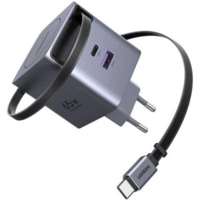 Ugreen Φορτιστής με Θύρα USB-A και Θύρα USB-C και Καλώδιο USB-C 65W (65825) (UGR65825)