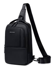 GOLDEN WOLF τσάντα Crossbody GXB00725, 4L, μαύρη