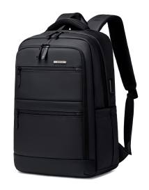 GOLDEN WOLF τσάντα πλάτης GB00707 με θήκη laptop 15.6", 21L, μαύρη