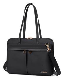 CHANTRIA γυναικεία τσάντα ώμου CB00773 για laptop 15.6", 4L, μαύρη