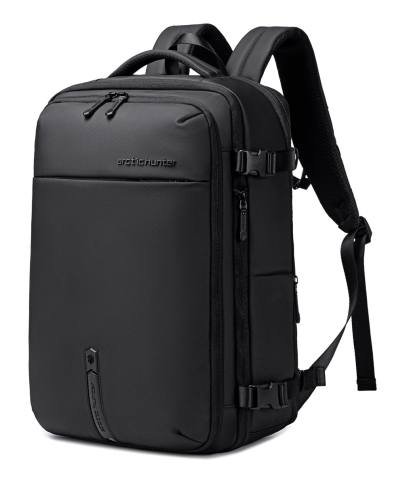 ARCTIC HUNTER τσάντα πλάτης B00866 με θήκη laptop 15.6", αεροστεγής θήκη, 35.5L/49.5L, μαύρη