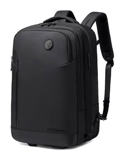ARCTIC HUNTER τσάντα ταξιδίου LG00861 με θήκη laptop 15.6", τροχήλατη, 42L/54L, μαύρη