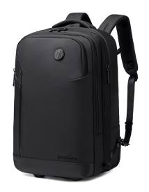 ARCTIC HUNTER τσάντα ταξιδίου LG00861 με θήκη laptop 15.6", τροχήλατη, 42L/54L, μαύρη