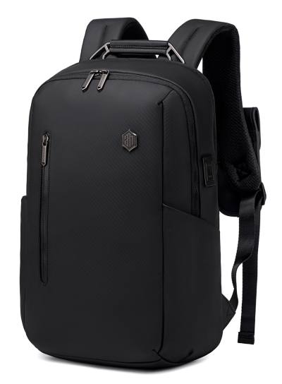 ARCTIC HUNTER τσάντα πλάτης B00915 με θήκη laptop 15.6", USB, 20L, μαύρη