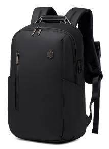 ARCTIC HUNTER τσάντα πλάτης B00915 με θήκη laptop 15.6", USB, 20L, μαύρη