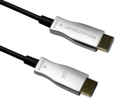 POWERTECH καλώδιο HDMI 2.1 CAB-H193 με Ethernet, 8K/60Hz, 48 Gbps, 10m, μαύρο