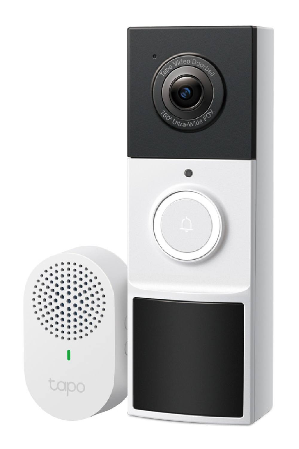 TP-LINK smart κουδούνι με κάμερα Tapo D210, 2K/3MP, WiFi, 6400mAh, IP65, V2.0