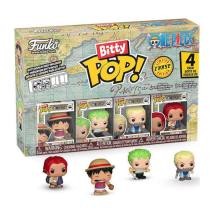 Funko Bitty Pop! One Piece: 4-Pack - Monkey D. Luffy, Roronoa Zoro, Axe-Hand Morgan (FNK68921)