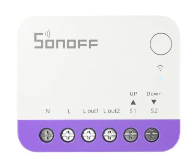 SONOFF smart διακόπτης MINI-RBS για μηχανισμό κουρτινών, WiFi, συμβατός με Matter, λευκός