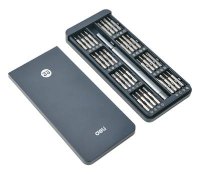 DELI σετ κατσαβίδι ακριβείας DL241033 με 32 μύτες, με θήκη, 33τμχ