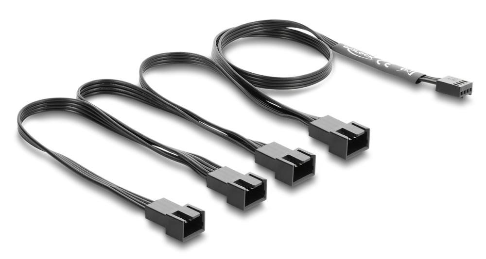 DELOCK καλώδιο 1x 4pin PWM σε 4x 4pin PWM 84540 για ανεμιστήρες, 40cm