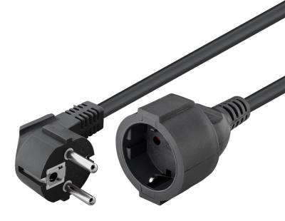 GOOBAY μπαλαντέζα προέκταση ρεύματος 94700, schuko, 3x 1.5mm², 2m, μαύρη