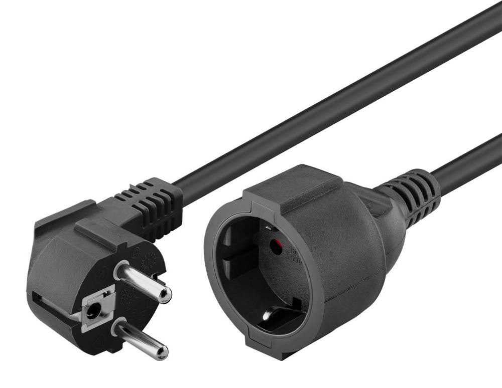 GOOBAY μπαλαντέζα προέκταση ρεύματος 94700, schuko, 3x 1.5mm², 2m, μαύρη