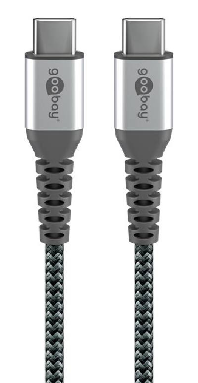GOOBAY καλώδιο USB-C 79559, 60W, 480Mbps, 0.15m, μαύρο