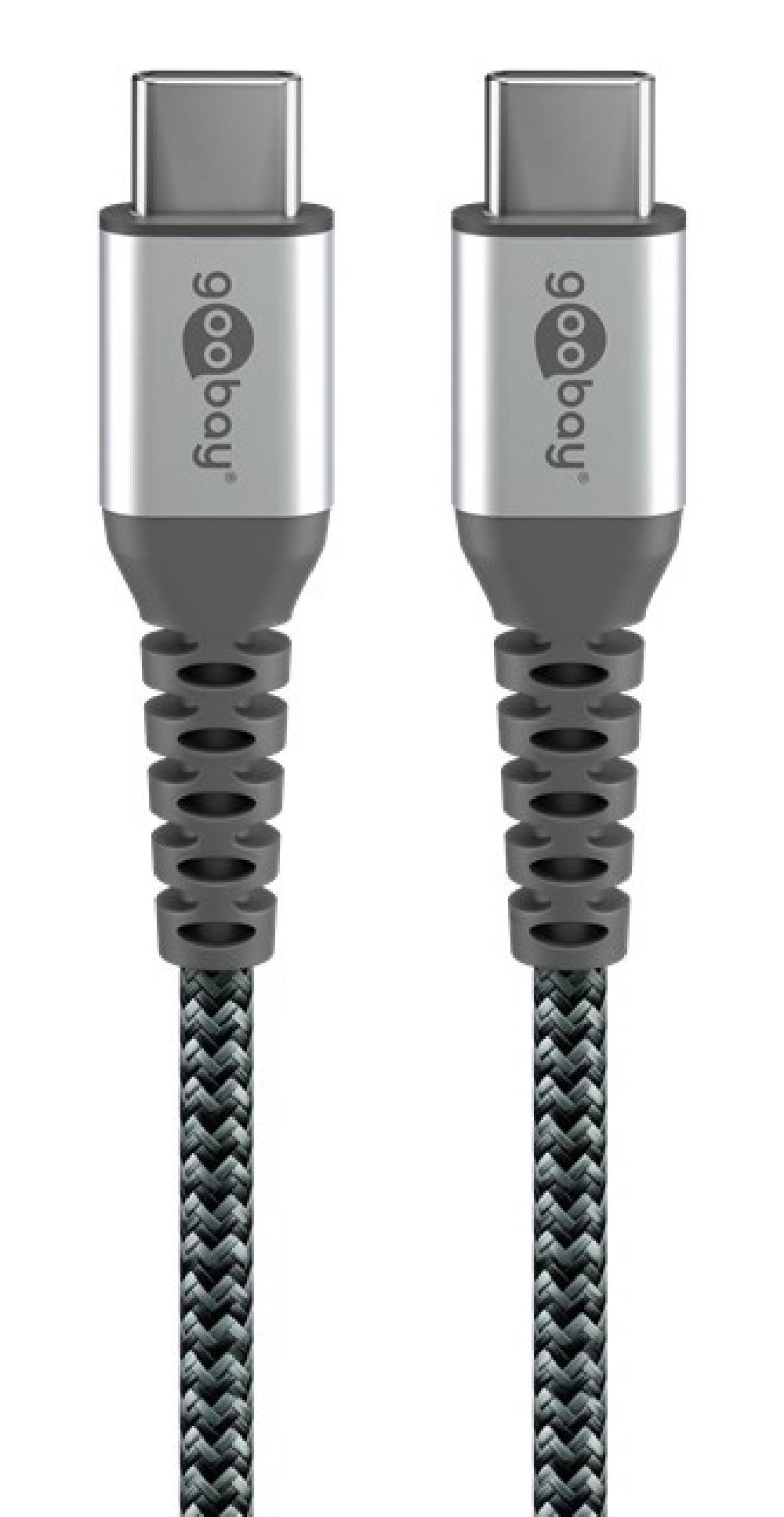 GOOBAY καλώδιο USB-C 79559, 60W, 480Mbps, 0.15m, μαύρο