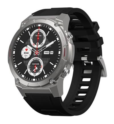 ZEBLAZE smartwatch Vibe 7 Pro, heart rate, 1.43" AMOLED, 3 ATM, ασημί