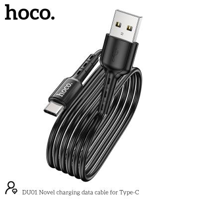 Καλώδιο σύνδεσης Hoco. DU01 Novel USB σε USB-C 3.0A για Φόρτιση και Μεταφορά Δεδομένων 1m Μαύρο