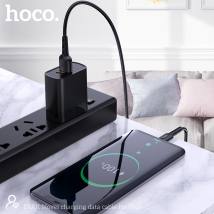 Καλώδιο σύνδεσης Hoco. DU01 Novel USB σε USB-C 3.0A για Φόρτιση και Μεταφορά Δεδομένων 1m Μαύρο