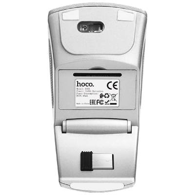 Ασύρματο Ποντίκι Hoco DI03 1200 DPI 2.4G 3 Πλήκτρων Αναδιπλούμενο. Μαύρο-Ασημί