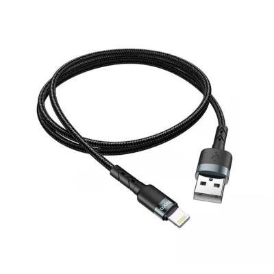 Καλώδιο Hoco SU99 USB σε Lightning Braided Μαύρο 1m